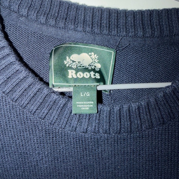 Roots Deep Blue Knit Pullover - Picture 2 of 3